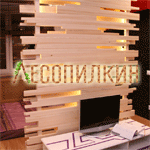 декоративная деревянная перегородка в квартире